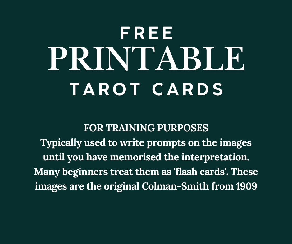 free printable tarot cards