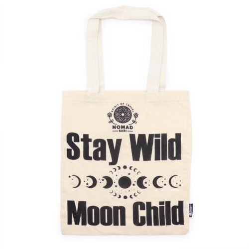 Iconic Basic Tote Bag - Stay Wild, Moon Child