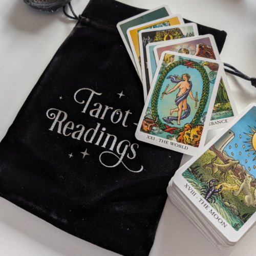 TAROT READINGS BAG (1) Black Velvet Bag - Tarot Reading