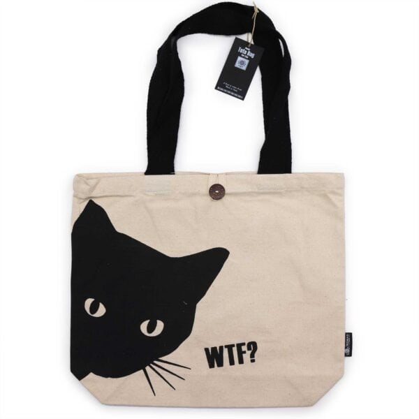 Iconic Classic Tote Bag - Black Cat - Image 2