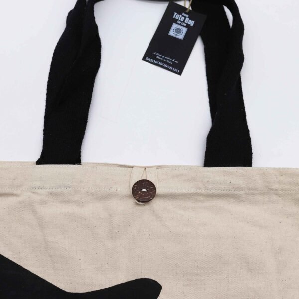 Iconic Classic Tote Bag - Black Cat - Image 4